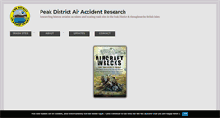 Desktop Screenshot of peakdistrictaircrashes.co.uk