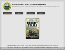 Tablet Screenshot of peakdistrictaircrashes.co.uk